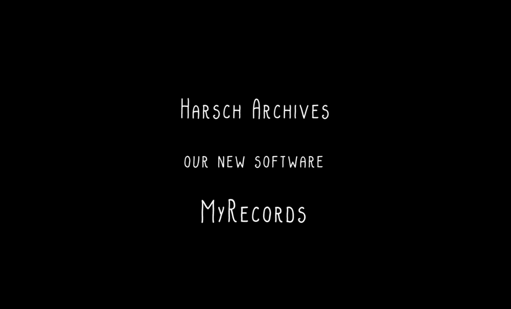 Harsch Online Archivmanagement neuen plattform.